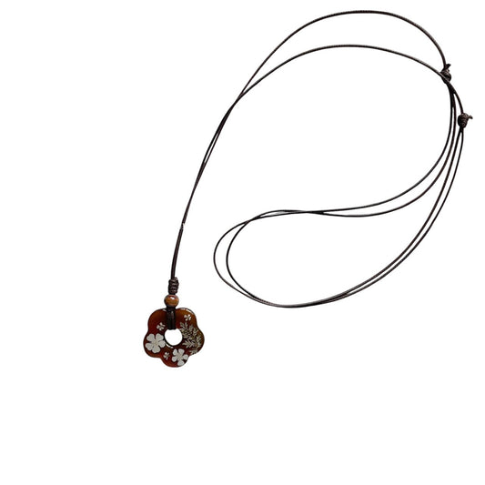 VINTAGE DRIED FLOWER NECKLACE